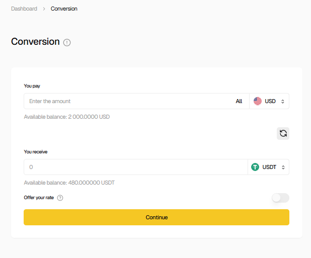 How to exchange fiat for crypto