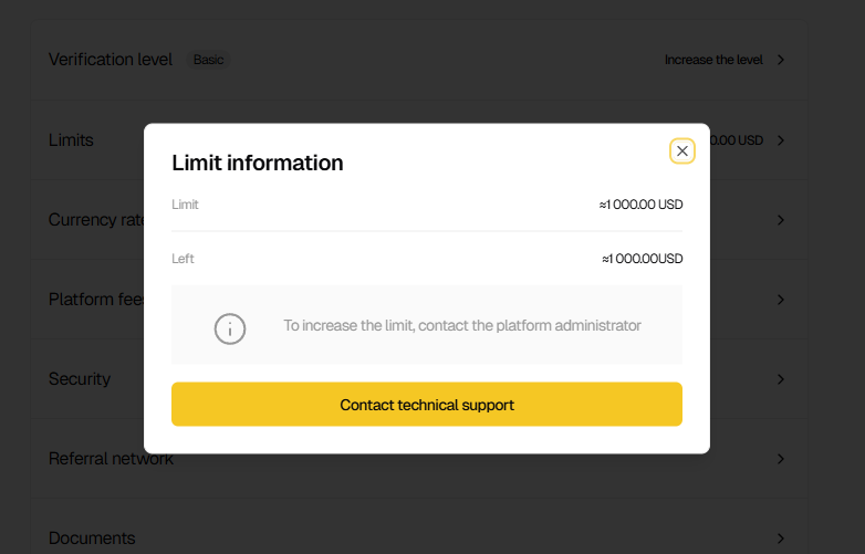 Is it possible to increase transaction limits?